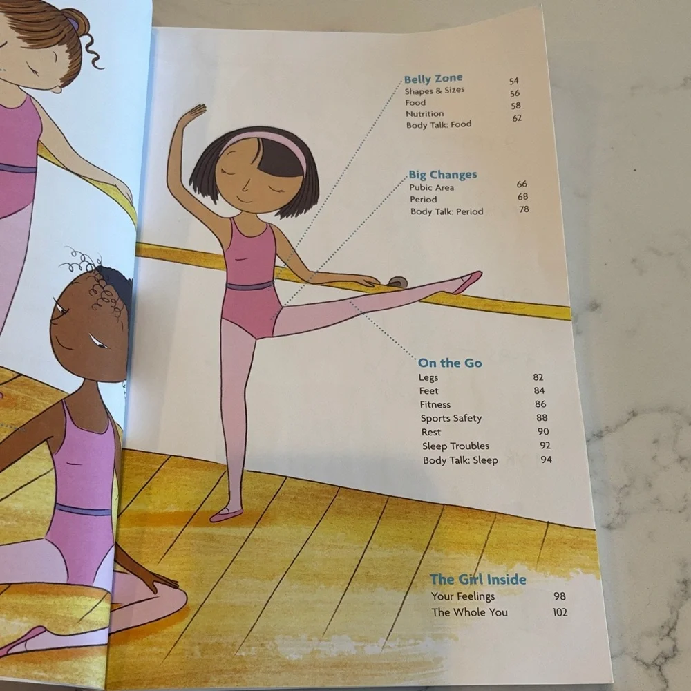 American Girl White Book Cover with Green Title and Red Header